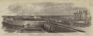 Panoramautsikt över Broadstone Railway Terminus av English School