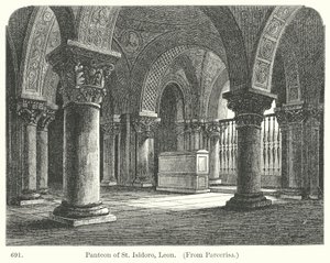 Panteon av S:t Isidoro, Leon (gravyr) av English School