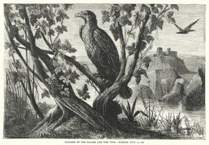 Liknelsen om örnarna och vinrankan, Hesekiel XVII av English School