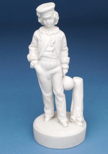 Parisk figur av en Rugby School-pojke (keramik) (kompanjon till 315345) av English School
