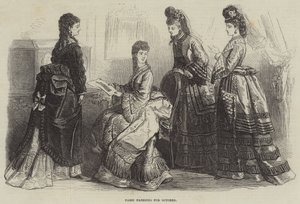 Paris Fashions för oktober (gravyr) av English School