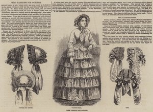 Paris Fashions för oktober (gravyr) av English School