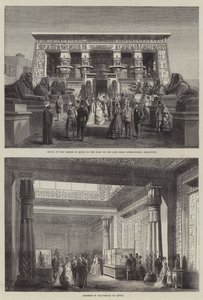 Paris internationella utställning (gravyr) av English School