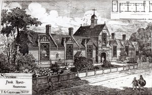 Park Road, Hampstead, från The Building News, 3 september 1880 av English School