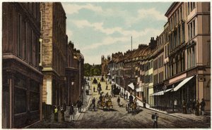 Park Street, Bristol (färg litho) av English School