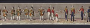 En del av panoramat av drottning Victorias äktenskap, ca 1840 (handfärgad akvatint) av English School