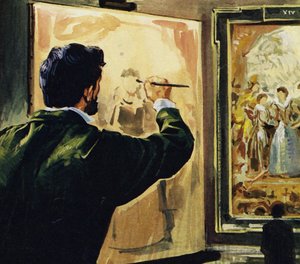 Paul Cezanne studerade och kopierade till och med Rubens verk i Louvren av English School
