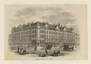 Peabody-byggnader i Spitalfields av English School