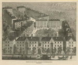 Peabody Square modellbostäder av English School