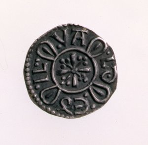Penny of Offa, kung av Mercia, 757-96 (omvänd) (silver) (för framsidan se 168071)