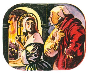 Pepys och hans tjänsteflicka tittar på den stora branden i London kl. 3.00 av English School