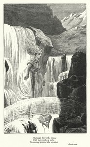 Percy Bysshe Shelley: Illustration till Arethusa (gravyr) av English School