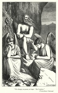 Percy Bysshe Shelley: Illustration till Prometheus Unbound (gravyr) av English School