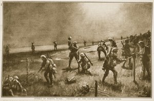 Faror med ledningsarbete: frusen av den kalla bländningen från ett stjärnskal, 1914-19 av English School