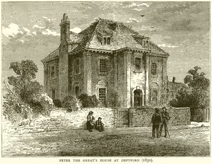 Peter den stores hus i Deptford (1850) av English School