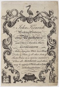 Pewterer, John Kenrick, byteskort av English School