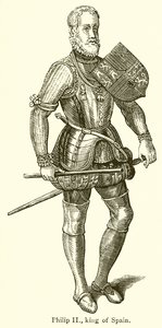 Filip II, kung av Spanien av English School