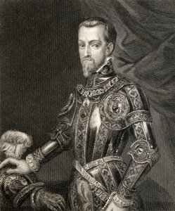 Filip II, från "History of the Reign of Philip II", publicerad 1855 av English School
