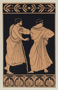 Philto och Lesbionicus (färg litho) av English School