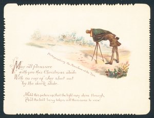 Fotografera Maraboo på djurparken, julkort av English School
