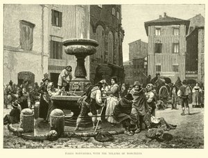 Piazza Montanara, med Marcellus teater av English School