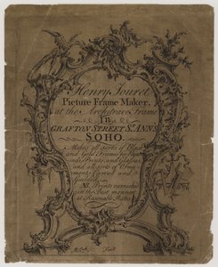Picture Frame Maker, Henry Jouret, handelskort av English School