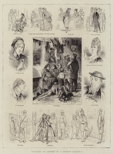 Bilder av London av en fransk konstnär, I (gravyr) av English School