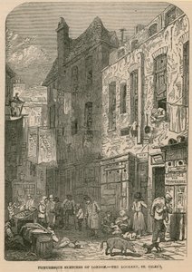 Pittoreska skisser av London - The Rookery, St Giles av English School