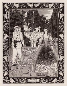 Pierrot avvisad (litho) av English School