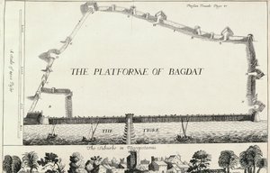 Plan of Bagdad, från en engelsk översättning av Les Six Voyages de J.B. Tavernier av English School