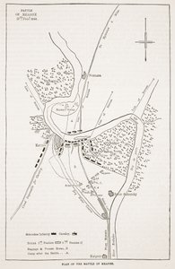 Plan för slaget vid Meeanee, illustration från Cassell