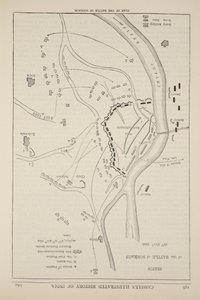 Plan för slaget vid Sobraon, 10 februari 1846, illustration från Cassells Illustrated History of England av English School