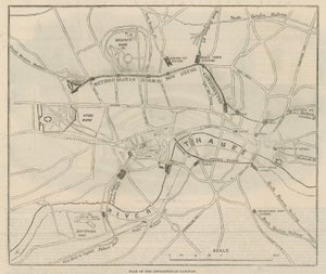 Plan för Metropolitan Railway av English School