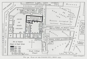 Plan över skolorna etc, ca 1575 av English School