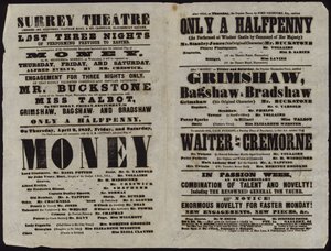 Playbill utgiven av Surrey Theatre av English School