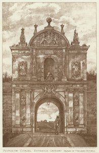 Plymouth Citadel, Entrance Gateway (litho) av English School
