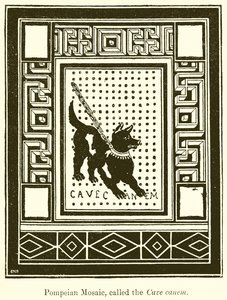 Pompeiansk mosaik, kallad Cave Canem av English School