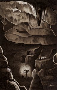 Pools Cavern (litho) av English School