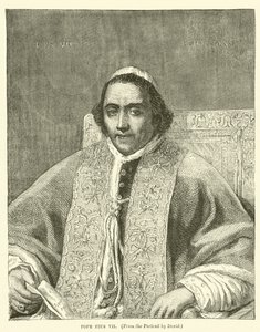 Påve Pius VII (gravyr) av English School
