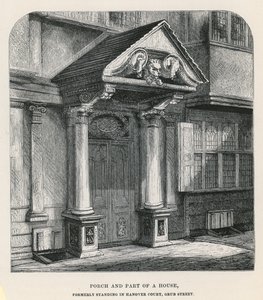 Veranda och del av ett hus av English School