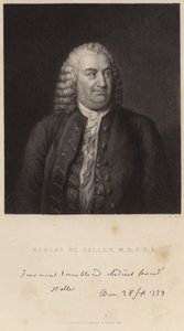 Porträtt av Albert de Haller av English School
