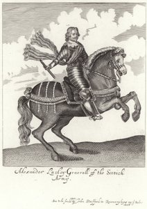 Porträtt av Alexander Leslie, Earl of Leven av English School