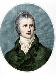 Porträtt av Alexander MacKenzie (färgad gravyr) av English School