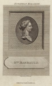 Porträtt av Anna Laetitia Barbauld av English School