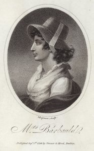Porträtt av Anna Laetitia Barbauld av English School