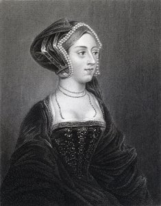 Porträtt av Anne Boleyn (ca 1507-36) från "Lodge
