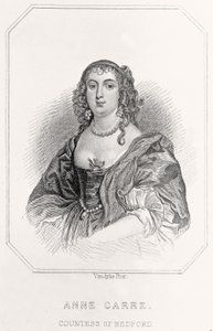 Porträtt av Anne Carre, grevinna av Bedford, 1835 av English School