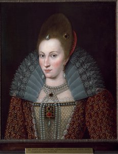 Porträtt av Anne av Danmark (målning av English School