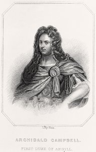 Porträtt av Archibald Campbell, 1835 av English School