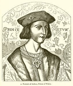 Porträtt av Arthur, Prince of Wales av English School